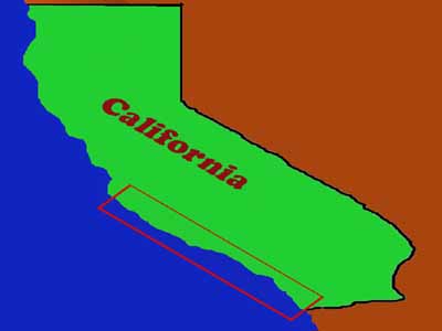 Map of southern California